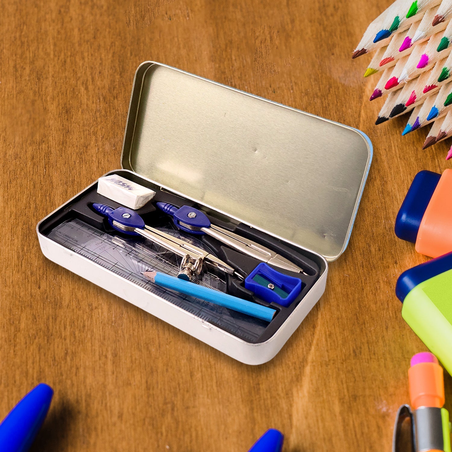 Yashu Complete Geometry Box Set with Compass Yashu Complete Geometry Box Set with Compass